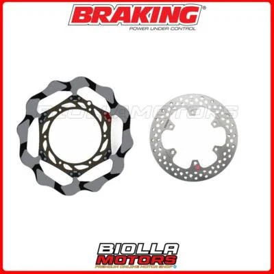 KIT DISCHI FRENO BRAKING HUSQVARNA TC 125 2022 -  ANTERIORE + POSTERIORE [WAVE F Foto 1 de 4