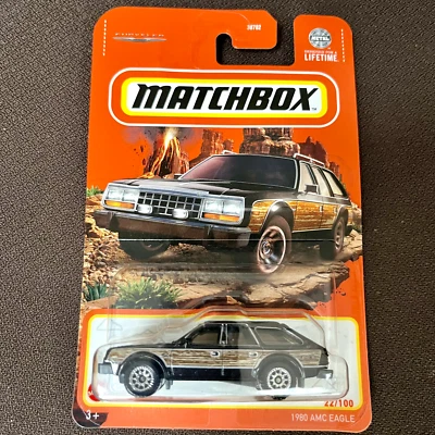 Matchbox 1980 AMC EAGLE - 22/100 - 2024 - Wood Panel - Brand New in Package - Image 1 of 2