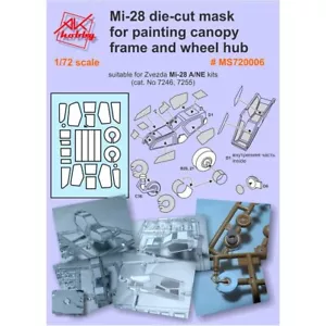 DanModels DAN-MS720006 Scale 1:72 Mask for model Mi-28 for Zvezda kit 7246, 7255 - Bild 1 von 10