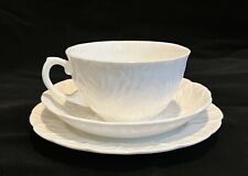 Wedgwood Countryware Tea Cup, Saucer & Dessert Plate- Classic White, Vintage
