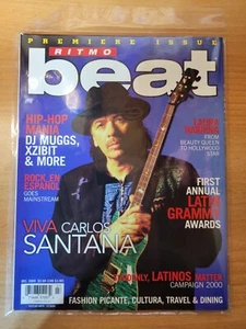CARLOS SANTANA RITMO BEAT MAGAZINE PREMIERE ISSUE VINTAGE HIP-HOP Latin Grammy - Picture 1 of 5