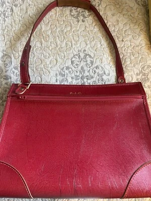 Bolso de Viaje Equipaje de Cuero Hartmann Rojo Raro De Colección En Muy Buen Estado Caja Original Foto 1 de 4