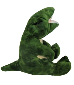 Toys R Us Animal Alley Dark Green Dinosaur Plush Stuffed Animal Toy VGUC Retired - Picture 1 of 14