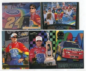 Lote de 5 tarjetas coleccionables Jeff Gordon NASCAR DRIVER RACE CAR RACING (LOTE 2) - Imagen 1 de 1