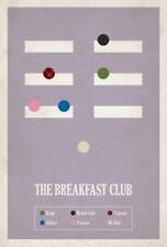 Affiche - The Breakfast Club Movie, rétro minimal moderne art cinématographique ancien, 3 tailles