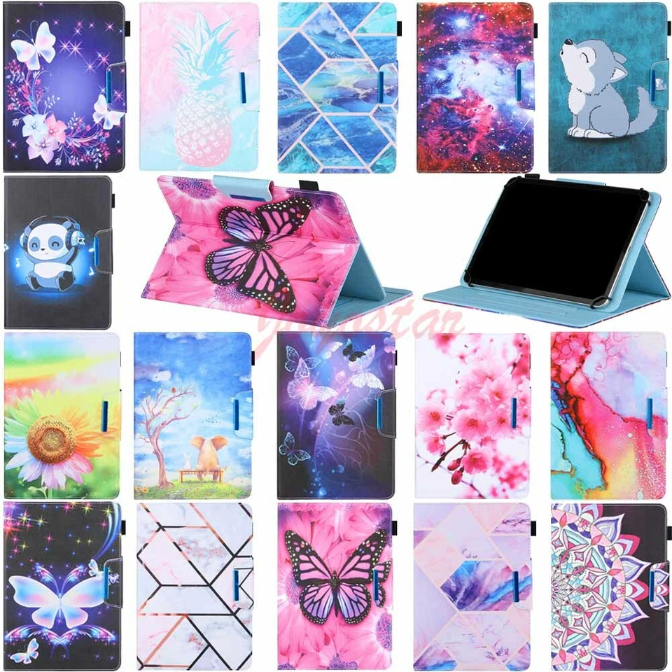 Universal 10.1" 8" 7 inch Android Tablet Case Kids Flip Stand Leather Case Cover - Image 1 of 4