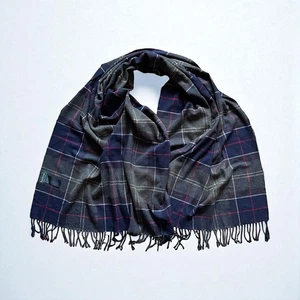 Barbour Unisex Classic Tartan Acrylic Blanket Scarf – One Size - Picture 1 of 6