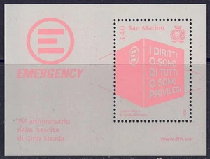 SAN MARINO 2023 Gino Strada BF MNH** - Picture 1 of 1