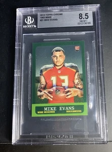 2014 Graded 🔥BGS 8.5 NM-MT+  RC Topps Chrome Mini Insert Mike Evans Rookie #21 - Picture 1 of 3