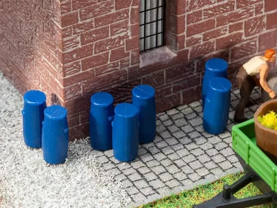 FALLER 9x fûts en plastique - HO 1/87 - FALLER 180970 - Photo 1/2