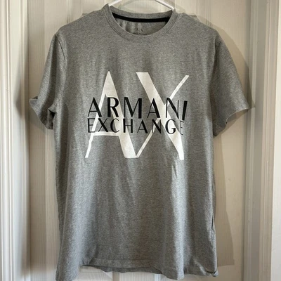 Camiseta gris manga corta Armani Exchange para hombre talla XL Foto 1 de 4