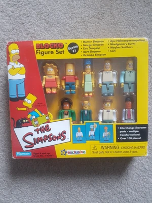Juego de figuras de acción de Los Simpson Playmates Blocko (exclusivo de Toy R Us) Foto 1 de 2