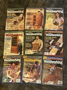 Lot Of 9 Popular Woodworking Magazines 1999 - 2003 - Picture 1 of 10