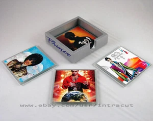 Prince Rogers Nelson (2000er) Albumabdeckungen Glasuntersetzer 4er Set + Halter - Bild 1 von 7