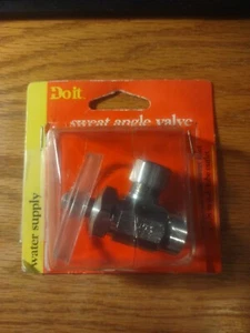 VÁLVULA ANGULAR entrada 1/2"" cobre salida de sudor 3/8"" OD cromo Do It Best 771312 - Imagen 1 de 3