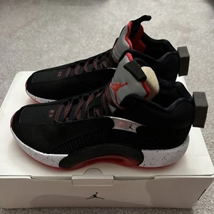 Air Jordan XXXV 35 Bred Black Red Silver Shoes CQ4227 030 Men’s Size 8.5 - Picture 1 of 7