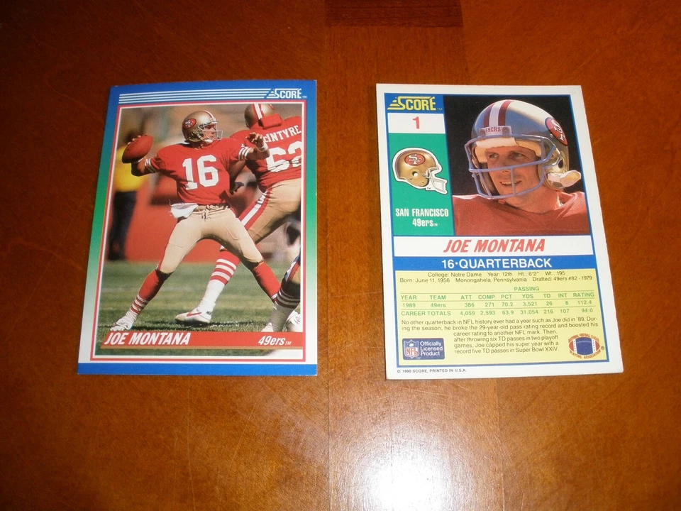 1990 Score Football Set Break (#1-250) .99 Singles-Qty. Discounts-Free Shipping! - Image 1 of 1