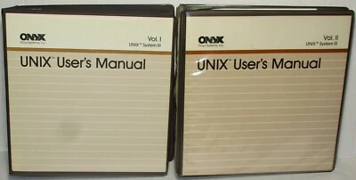 Onyx Systems UNIX III User's Manuals (LOT) Volume I & II Ver 3.0.4 Vintage 1984 - Image 1 of 4