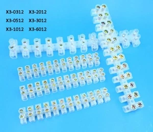 Terminal Connector Blocks 12 Way Strip Electrical Wire Block 3 5 10 20 30 60AMP - Picture 1 of 4