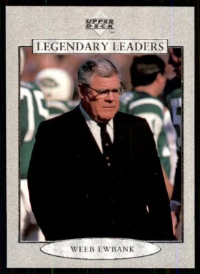 1997 Upper Deck Legends Legendary Leaders Weeb Ewbank New York Jets #171 - Image 1 of 2
