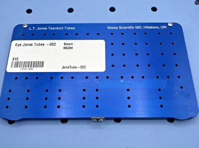 Weiss Scientific L.T. Jones Tear Duct Tubes Sterilization Case, 90000-0005 - Image 1 of 3