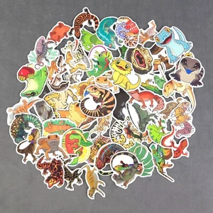 Cute Lizard Colorful Reptile Stickers - Set of 10 Stickers - Great for Crafts - Picture 1 of 1