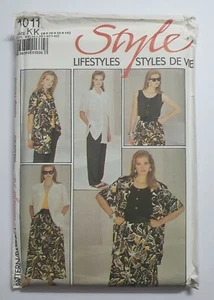Vintage Style 1011 sewing pattern Outfit Jacket Top Pants Skirt size 8-14 - Picture 1 of 7