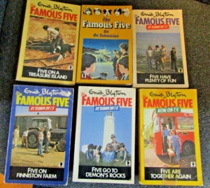 Lot 6 PB Vintage ENID BLYTON FAMOUS FIVE 5 As Shown on TV #1,4,14, 18, 19 and 21 - Picture 1 of 3