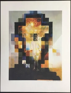Salvador Dali Lincoln In Dalivision L/E E.A. Embossed Lithograph Print - Picture 1 of 6