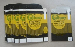 Lot Of 10 Old Vintage 1940's - CULTURE Smoking Tobacco - BOXES - Scotten Dillon - Picture 1 of 1