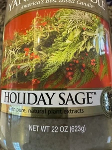 HTF label Holiday Sage Yankee Candle + 1 votive! Only 3 others w/this label! - Picture 1 of 10