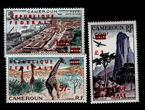 Cameroun Sc C38-40 NH issue of 1961 - Overprint - Animals - Picture 1 of 1