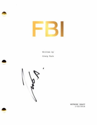 ZEEKO ZAKI SIGNED AUTOGRAPH FBI FULL PILOT SCRIPT - OMAR OA W/ MISSY PEREGRYM - Image 1 of 2