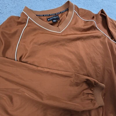 Пуловер ветровка мужская Footjoy FJ Golf XL оранжевый с V-образным вырезом с длинным рукавом - Изображение 1 из 4