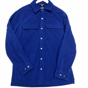 Duluth Trading Co Shoremans Fleece Shirt Druckknopf Jacke Herren Gr. Md schwer blau neu mit Etikett - Bild 1 von 16