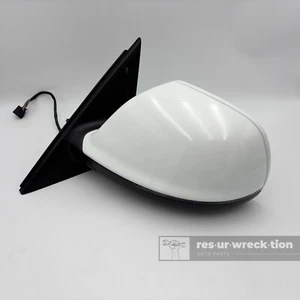 09-14 Audi Q5 Left Driver Side View Mirror Power Fold White OEM 8R1857409E - Picture 1 of 14
