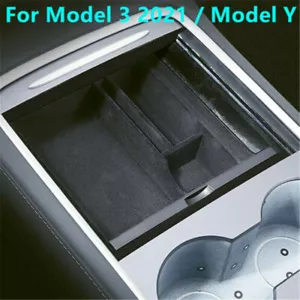 Para Tesla Model 3 Model Y 2021 Center Console Organizer Tray Stowing Accessories - Imagen 1 de 3