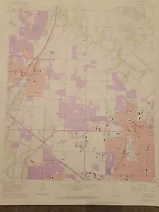 Garland TX Dallas Co USGS mappa quadrangolare indagine geologica topografica 1973 - Foto 1 di 6