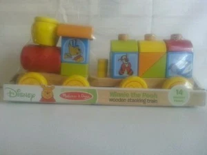 Winnie the Pooh Dysney Wooden Stacking Train new . - Picture 1 of 6