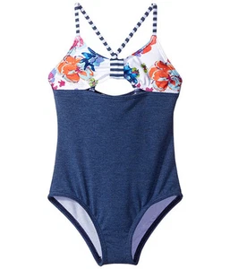 SPLENDID LITTLES FULL BLOOM ONE PIECE SWIMSUIT CROSS BACK MULTI SIZE 6X NEW! $58 - Picture 1 of 2