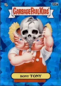 Garbage Pail Kids 2021 cromo zafiro serie Bony Tony #132a - Imagen 1 de 2