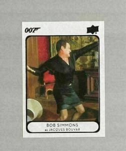 V2) 2021 Upper Deck James Bond Villanos y secuaces Bob Simmons Jacques Bouvar - Imagen 1 de 1