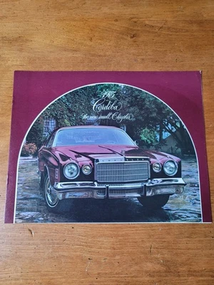 1975 Chrysler Cordoba Vintage Original Car Sales Brochure Catalog - 8 pages - Image 1 of 3