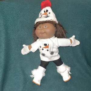 1990er Hasbro Kohl Patch Kind braune Augen braune Garn Haare, coole Kleidung - Bild 1 von 3