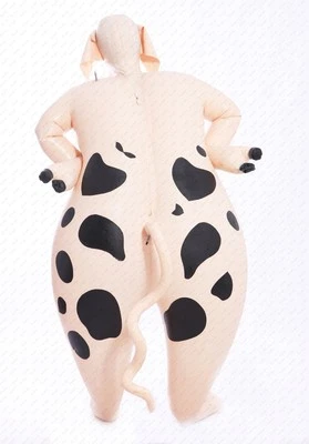 Latex Gummi Rubber Inflatable cosplay pig Catsuit bodysuit customized .4mm #1161 - Photo 1/4