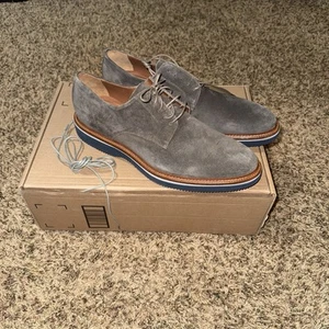 246659 Jenson Size 12M GRAY Italian SUEDE MADE IN ITALY BY JOHNSTON & MURPHY New - Picture 1 of 9