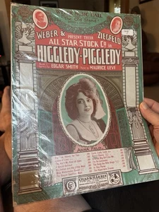 1904 11x14 Ziegfeld Revue Noten HIGGLEDY-PIGGLEDY "Nancy Clancy" - Bild 1 von 2
