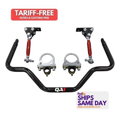 QA1 52899, Kit Barra estabilizadora cromoly negra Kit Trasera Gm C10 Se adapta a 73-87 1-1/4 pulgadas de diámetro  Foto 1 de 4