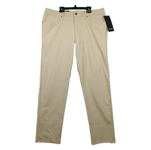 Pantalone Lululemon Uomo 36x32 ABC Classico Beige TRNH LM5ADES Warpstreme Golf Nuovo - Foto 1 di 12
