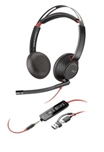 Plantronics Blackwire 5220 Black On The Ear Headsets (Stereo, USB-C) - Picture 1 of 1